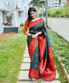 Dark Green Banarasi Silk Saree | Festive & Party Wear