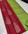 Dark Green Banarasi Silk Saree | Festive & Party Wear