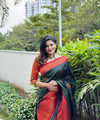 Dark Green Banarasi Silk Saree | Festive & Party Wear