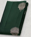 Dark Green Banarasi Silk Saree | Traditional Zari Weave