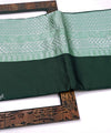 Dark Green Banarasi Silk Saree | Wedding & Reception Wear