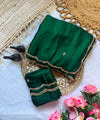 Dark Green Bollywood Designer Saree | Party & Festive Wear