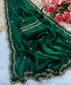 Dark Green Bollywood Designer Saree | Party & Festive Wear