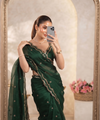 Dark Green Bollywood Designer Saree | Party & Festive Wear