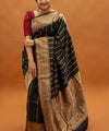 Dark Green Jacquard Silk Saree | Ethnic Wear for Women