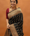 Dark Green Jacquard Silk Saree | Ethnic Wear for Women