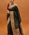 Dark Green Jacquard Silk Saree | Ethnic Wear for Women