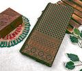 Dark Green Kanjivaram Silk Saree | Bridal & Festive Wear