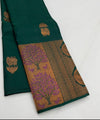 Dark Green Kanjivaram Silk Saree | Festival & Ceremony Wear