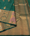 Dark Green Kanjivaram Silk Saree | Festival & Ceremony Wear