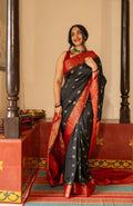 Dark Green Paithani Silk Saree | Festival & Ceremony Wear