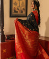 Dark Green Paithani Silk Saree | Festival & Ceremony Wear