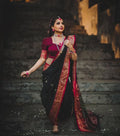 Dark Green Paithani Silk Saree | Wedding & Festive Wear