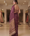 Dark Plum Trending Designer Saree | Party & Festive Wear