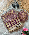 Dark Plum Trending Designer Saree | Party & Festive Wear