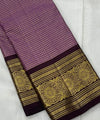 Dark Purple Kanjivaram Silk Saree | Festive & Party Wear