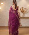 Deep Magenta Bollywood Designer Saree | Party & Festive Wear