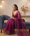 Deep Magenta Bollywood Designer Saree | Party & Festive Wear