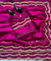 Deep Magenta Bollywood Designer Saree | Party & Festive Wear