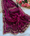 Deep Magenta Bollywood Designer Saree | Party & Festive Wear