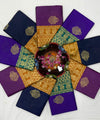 Deep Plum Banarasi Silk Saree | Traditional Zari Weave