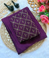 Deep Purple Bollywood Designer Saree | Party & Festive Wear