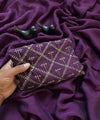 Deep Purple Bollywood Designer Saree | Party & Festive Wear
