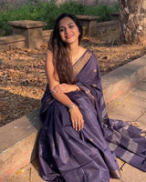 Deep Purple Cotton Saree | Daily & Festive Wear