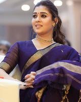 Deep Purple Cotton Saree | Daily & Festive Wear
