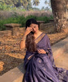 Deep Purple Cotton Saree | Daily & Festive Wear