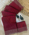 Deep Wine Silk Saree | Wedding & Festive Wear