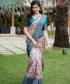 Dusty Pink Jacquard Silk Saree | Ethnic Wear for Women