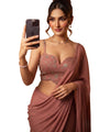 Dusty Rose Bollywood Designer Saree | Party & Festive Wear