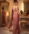 Dusty Rose Bollywood Designer Saree | Party & Festive Wear