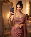 Dusty Rose Bollywood Designer Saree | Party & Festive Wear