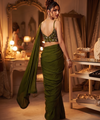 Forest Green Bollywood Designer Saree | Party & Festive Wear