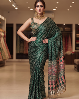 Forest Green Trending Designer Saree | Party & Festive Wear
