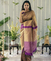 Gold Banarasi Silk Saree | Traditional Wedding Wear