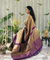 Gold Banarasi Silk Saree | Traditional Wedding Wear