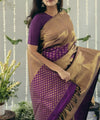 Gold Banarasi Silk Saree | Traditional Wedding Wear