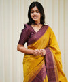 Gold Jacquard Silk Saree | Wedding & Festive Wear