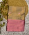Gold Pink Kanjivaram Silk Saree | Wedding & Festive Wear