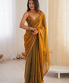 Gold Space Silk Sequin Embroidery Saree for Party Wear | RD KAVYA
