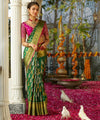 Green Banarasi Silk Saree | Bridal & Festive Wear
