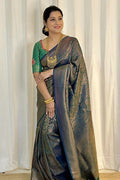 Green Banarasi Silk Saree | Bridal & Festive Wear