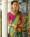 Green Banarasi Silk Saree | Bridal & Festive Wear