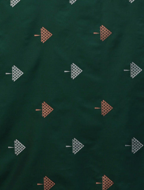 Green Banarasi Silk Saree | Bridal & Festive Wear