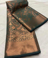 Green Banarasi Silk Saree | Bridal & Festive Wear