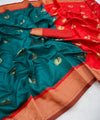 Green Banarasi Silk Saree | Bridal & Festive Wear