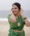 Green Banarasi Silk Saree | Bridal & Festive Wear